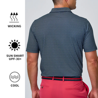 Logo personnalisé, haute qualité, 90% polyester, 10% élasthanne, extensible dans les 4 sens, t-shirt de golf de bonne qualité, polos pour hommes