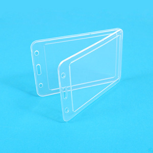 Porte-badge FOSKA en plastique rigide transparent et durable pour cartes d'accès, cartes de crédit, billets d'avion et reçus de croisière - Product Image 4