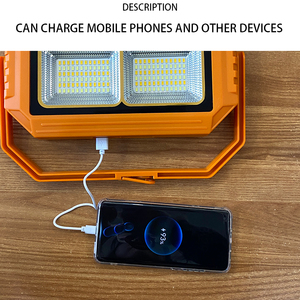 Năng lượng mặt trời không thấm nước ngoài trời di động khẩn cấp USB sạc LED Cắm trại đèn công suất cao sân Đèn sàn đứng lũ ánh sáng - Product Image 4