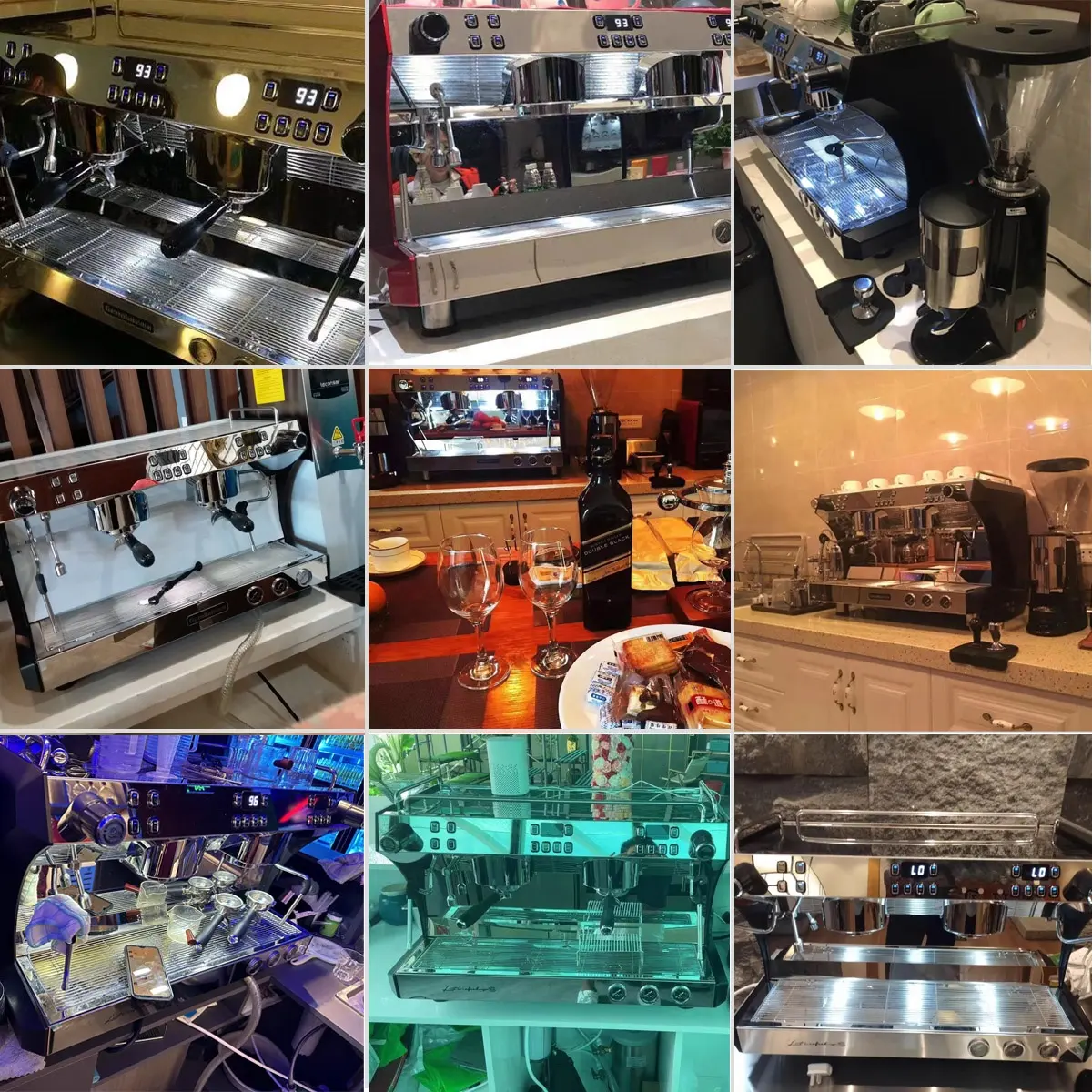 Professional High Quality Italian Kaffee machine Semi Two Group Automatic Espresso Machines Coffee Maker