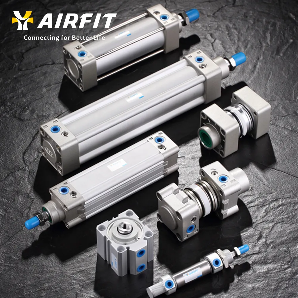 Пневматические детали AIRFIT 800 мм, стандартный компактный мини-цилиндр с двумя/тремя стержнями