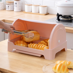 Phong Cách Mới Món Ăn Nhà Bếp Kệ Nhà Bếp Tổ Chức Món Ăn Giá Tủ Lưu Trữ Nhà Bếp Container Món Ăn Khô Giá Với Slide Bìa - Product Image 2