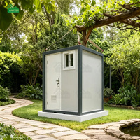 Toilettes préfabriquées portables de 20 pieds avec lavabo, douche et WC, séparation humide/sèche, pour hôtel et usage extérieur