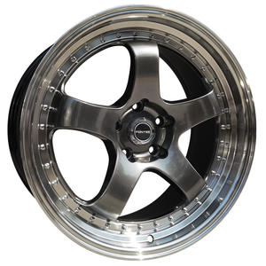 Fonyee pour travail argent 5 trous de rayons Huecos Deep Dish Rivets 18 pouces 5x114.3 CB 73.1 Mag alliage roue Auto Rines jantes de voiture pour <span class=keywords><strong>BMW</strong></span> - Product Image 1
