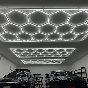 Usine Dengbei Wang Popula 110V Vente directe d'usine Atelier <span class=keywords><strong>automobile</strong></span> Lumière cellulaire hexagonale Plafonnier <span class=keywords><strong>à</strong></span> led pour <span class=keywords><strong>garage</strong></span> - Product Image 5
