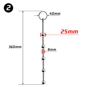 Bolas Anales de Acero Inoxidable, Tapón de Bolas Retráctiles, Juguete Sexual para Parejas, Diversión para Adultos - Product Image 4