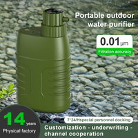 Offre Spéciale individuel Portable Camping randonnée en plein air survie purificateur d'eau intégré boussole filtre à eau pour l'extérieur
