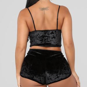 <span class=keywords><strong>Pigiama</strong></span> <span class=keywords><strong>Donna</strong></span> Moda 2021, Abbigliamento da Notte Maturo e <span class=keywords><strong>Sexy</strong></span>, Pigiami Eleganti in Velluto - Product Image 6