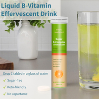 Comprimés effervescents de vitamines B-complexes et C pour adultes, fabrication OEM – Nutrition sportive faible en glucides pour la gestion de l'énergie