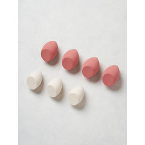 Grand et moyen ensemble de bouffées de mélange 8 pièces éponge de beauté en forme d'oeuf pour l'emballage de boîte de maquillage du visage - Product Image 1