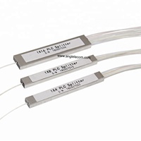 FTTH pemisah serat Mini, 1x32 tabung baja 32 Cara 1x32 PLC Splitter AC konektor APC