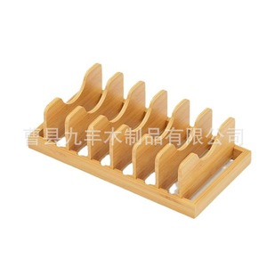 Organizador de Cocina Multifuncional de Madera Sólida, Tipo Rectangular, para Tapas de Ollas, Platos y Tazones - Product Image 4