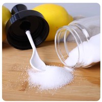 250ml cuisine stockage conteneur épices sel sucre scellé pot assaisonnement bouteille verre avec brosse et cuillère pot d'huile