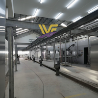 Ligne d'abattage automatique industrielle pour bovins en acier inoxydable 304, équipement d'abattoir avec certification CE, pompe à moteur pour la production Halal