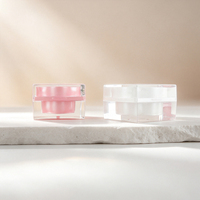 Nouveau produit, pot à crème carré de 10 ml, emballage cosmétique, pot blanc, pot vide pour crème pour les yeux, crème pour le visage, crème de nuit, OEM