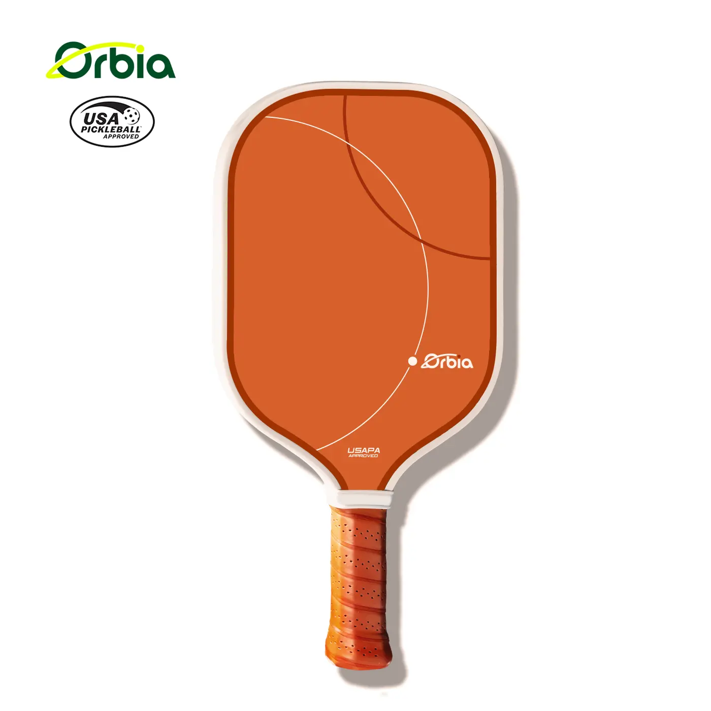 ドロップシッピング製品Orbia2024新しいデザインの初心者パドルガラス繊維ピックルボールパドルラケット