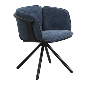 <span class=keywords><strong>Poltrona</strong></span> <span class=keywords><strong>scrivania</strong></span> girevole <span class=keywords><strong>con</strong></span> struttura in compensato curvo e cuscino quattro stelle gambe in metallo per casa ufficio o soggiorno - Product Image 2