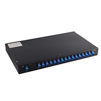 Caja Terminal Óptica de 12 Núcleos SC, Tipo Deslizante 1U 19'', Panel de Conexiones de Fibra Óptica Compatible con IP de 96 Puertos