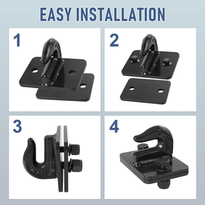 Maxplus baut baja tugas berat, kait pengambil untuk ember traktor 3/8 "(2 pak) - Product Image 5