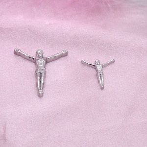 Stainless Steel Crucifix Pendant <b>28mm</b> 23mm 18mm For Necklace Making Jewelry Findings Components Spring 2024 - Product Image 3