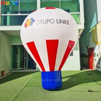 Publicité géante Ballon à air froid gonflable éclairé Impression de logo personnalisé avec Led éclairée