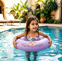 Bouée gonflable pour enfants en PVC, motif Lampe Magique, 56 cm, pliable, écologique, pour piscine, plage, lac, fête estivale