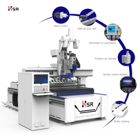 Routeur CNC ATC HSR pour le travail du bois avec moteur de contrôle RichAuto, haute précision pour le perçage latéral et le rainurage, idéal pour la production d'armoires et le nesting de panneaux