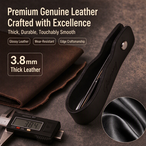 Cowhide Leather <b>Pipe</b> <b>Stand</b> Foldable Tobacco <b>Pipe</b> Holder With 3 in 1 Tamper Reamer Pick Tool Wholesale - Product Image 4