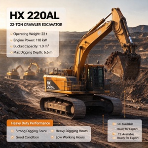 Excavadora Usada Hyundai HX220AL de 22 Toneladas, Original de Corea, en Buen Estado, en Shanghái - Product Image 1