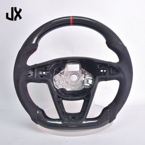 Volante de Coche de Gamuza y Carbono de Alta Calidad para Seat León <span class=keywords><strong>Cupra</strong></span> Mk3 2013 2014 2015 2016 2017 2018 <span class=keywords><strong>2019</strong></span> - Product Image 1