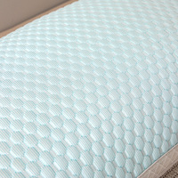 Oreiller d'été en soie glacée avec taie d'oreiller 80% polyester + 20% PE, respirant, soutien ferme, en fibre de polyester, oreiller 3D massant