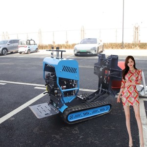 Hormigonera sobre orugas de carga automática personalizada de alta calidad, mezcladora de cemento sobre orugas industrial de carga pequeña de QT (H D) - Product Image 3