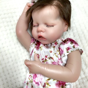 Muñeca de Silicona Realista R&B, <span class=keywords><strong>Mini</strong></span> Muñeca Pintada a Mano, Muñeca <span class=keywords><strong>Reborn</strong></span> para Niña, Muñecas <span class=keywords><strong>Reborn</strong></span> Baratas - Product Image 3