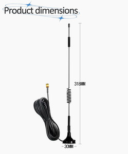 <span class=keywords><strong>Antenne</strong></span> magnétique 4G LTE Plug and Play <span class=keywords><strong>sans</strong></span> perçage, récepteur de signal externe avec connecteur SMA mâle - Product Image 5