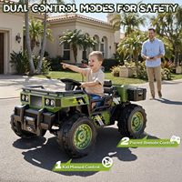 Nouveau camion benne électrique multifonctionnel 24V 4x4 tout-terrain 2 places pour enfants avec télécommande
