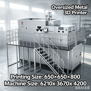 Imprimante 3D industrielle en métal HY-M600, nouvelle, 1 an de garantie, USB, laser haute puissance, haute vitesse, précision, prend en charge une large gamme de poudres métalliques - Product Image 1