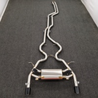 Système d'échappement Cat-Back en acier inoxydable 304 avec tuyau intermédiaire et section arrière à soupape électronique pour BMW 335i E90 E92 N54 N55 3.0T