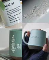 Mug personnalisé naissance fleur Mug, mug personnalisé gravé cadeau maman cadeau, idées cadeaux fête des mères, personnalisé 30e anniversaire cadeau