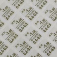 Impression d'étiquettes électrostatiques autocollant pas d'étiquette adhésive étanche pour lunettes