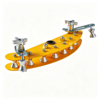 Très résistant 60 ° /90 °   Rouleaux de guidage d'angle multi-rouleaux en aluminium pour la construction de lignes de télécommunications à fibre optique aériennes
