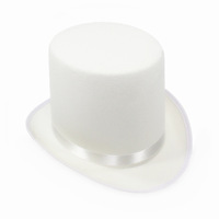 Chapeau haut de forme personnalisé avec logo, couleur unie, en feutre, chapeau magique, chapeau haut de forme pour homme, costume de fête