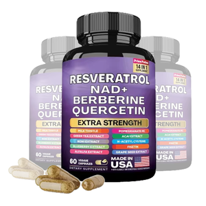 Vente chaude Suppléments Trans NAD + Resvératrol et Berbérine Nicotidamide Y Acide Hyaluronique Myrtille Anti-Aginger NAD Capsules - Product Image 3