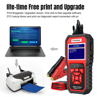 KW870 KONNWEI 2'si 1 Arada OBD2 Tarayıcı Akü Test Cihazı 6V 12V Araba Motoru Teşhis Aracı Arıza Kodu Okuyucu Sağlık Analizörü