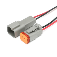 Adaptateur de faisceau de câbles étanche pour automobile 2 broches mâle DT04-2P de marque LIZONE -40~105°C Vente directe d'usine Fabriqué en Chine