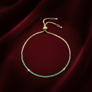 <span class=keywords><strong>Bracelet</strong></span> de mode élégant <span class=keywords><strong>en</strong></span> pierres vertes micro-pavées, style Art Déco, pour soirée, vente <span class=keywords><strong>en</strong></span> gros - Product Image 1
