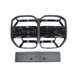 Griglia in fibra di carbonio stile CS per <span class=keywords><strong>BMW</strong></span> <span class=keywords><strong>4</strong></span> <span class=keywords><strong>serie</strong></span> G22 G23 coupé 2021 + senza ACC/ACC griglia paraurti anteriore - Product Image 1
