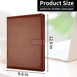 Portadocumenti Professionale in Ecopelle con Blocco Note Formato A4/Letter, Organizzatore per Curriculum e Scrittura - Product Image 2
