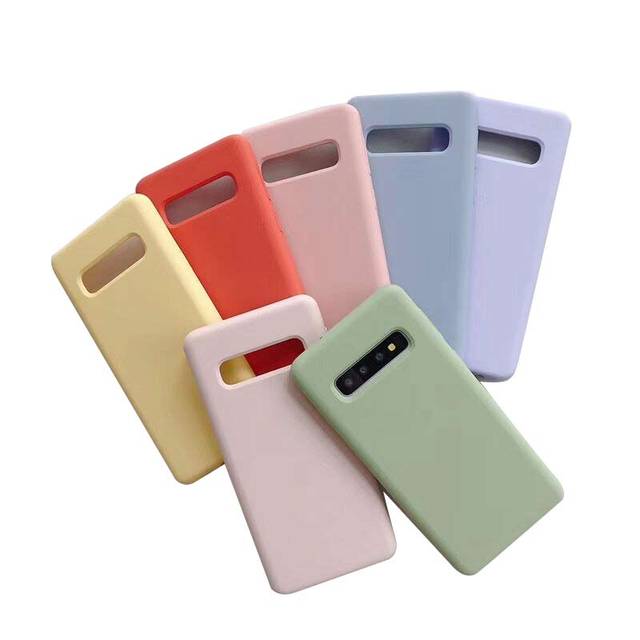New Design Mobile Phone Cover Liquid  Silicone Gel Case for Samsung Galaxy S10