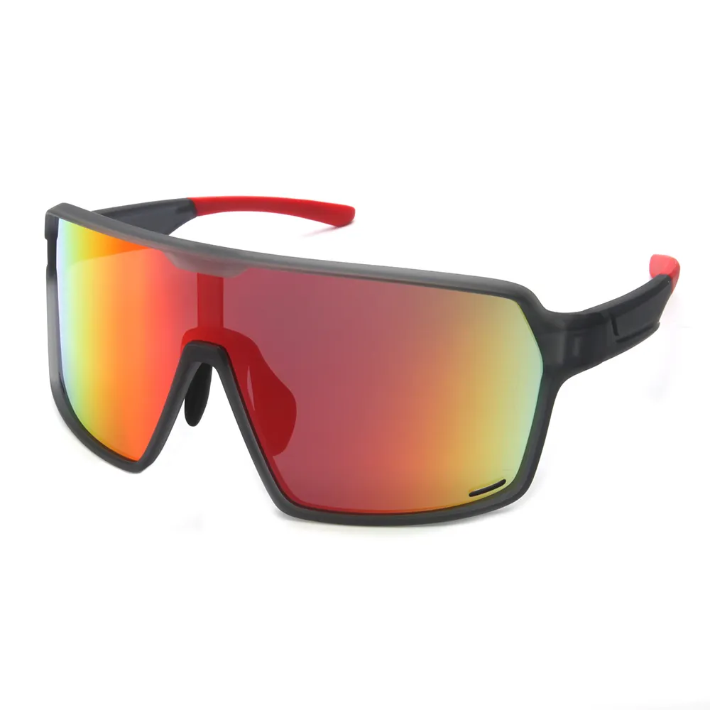 2024 नया स्पोर्ट ओवरसाइज़्ड कस्टम साइकिल बाइकिंग क्रिकेट धूप का चश्मा पुरुष UV400 रोड बाइक साइक्लिंग धूप का चश्मा
