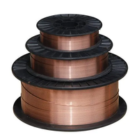 Fil de soudage MIG ER70S-6 en acier de taille standard, 0,8 mm, 1,0 mm, 1,2 mm, 1,6 mm, avec protection en bobine et revêtement